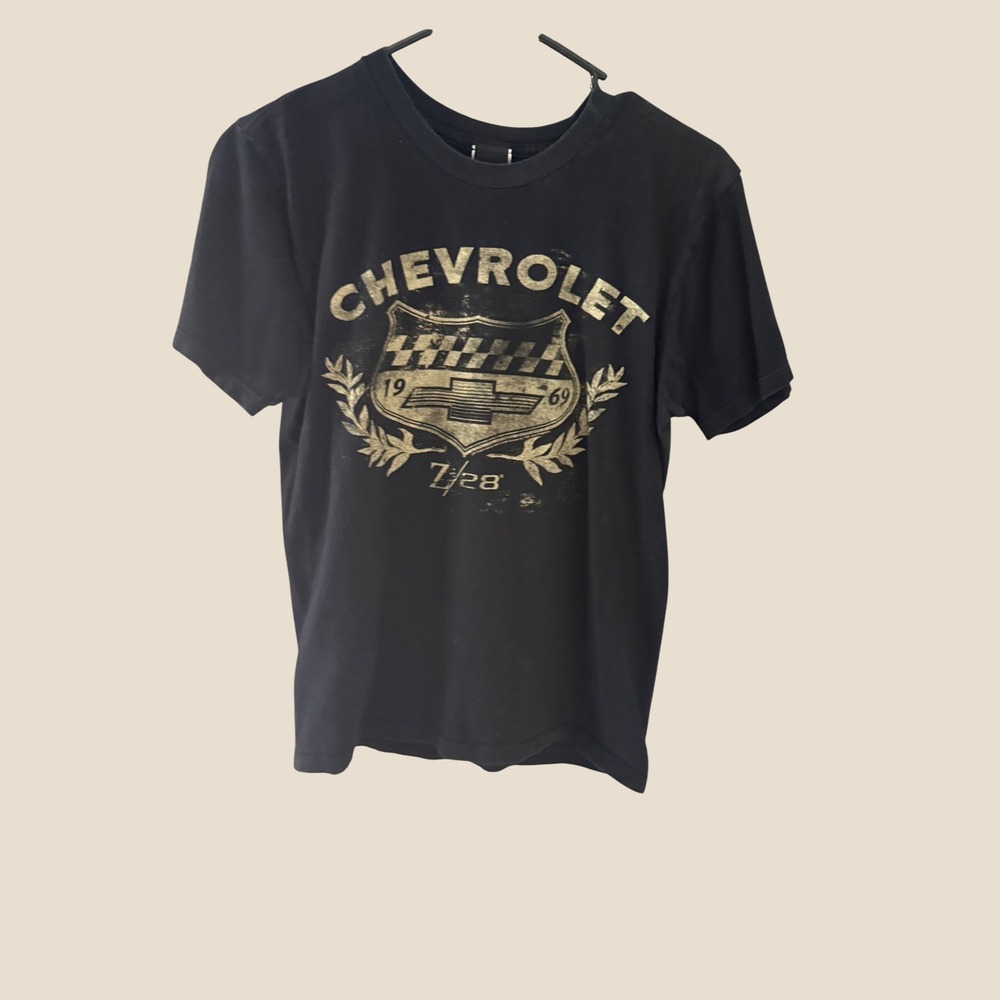 Fifth Sun Chevrolet Z/28 Graphic Tee Mens S Black 1969 Camaro Distressed T-Shirt